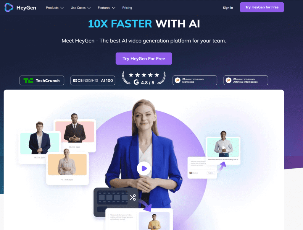 HeyGen AI stands as a compelling contender in the world of AI-powered video creation