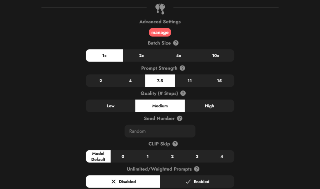 You can select from a variety of models and modify settings in a flexible way