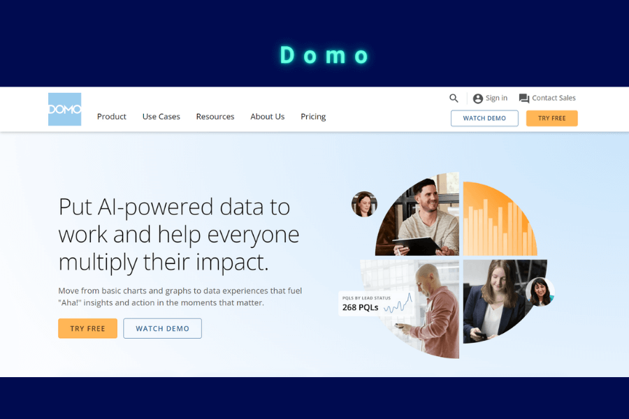 Domo - Best AI Tools for Finance in 2024